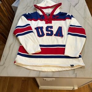 USA Hoodie - Red, White, and Blue
